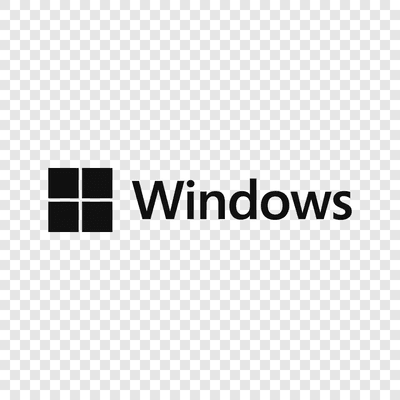 Microsoft Windows black logo