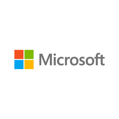 Microsoft logo on white background