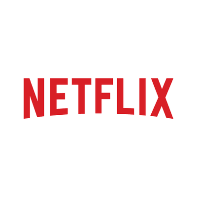 Netflix logo on white background