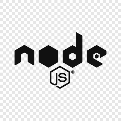 Node.js black logo