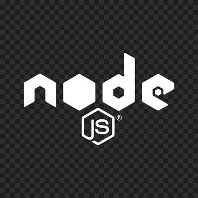 Node.js white logo
