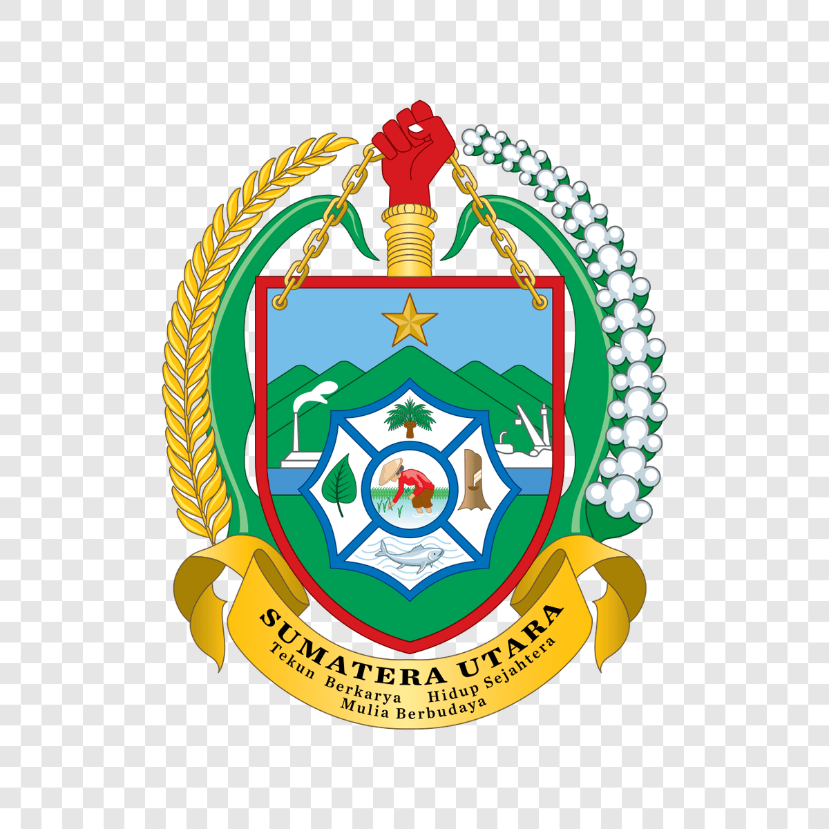 North Sumatra Province logo transparent PNG
