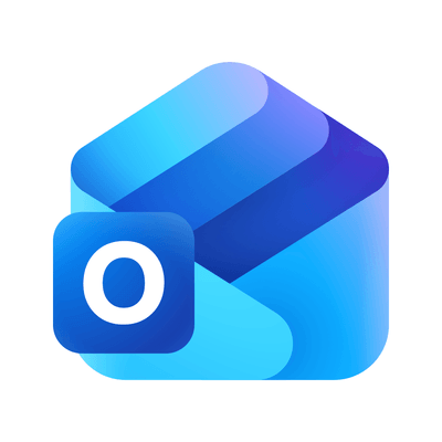 Outlook logo on white background