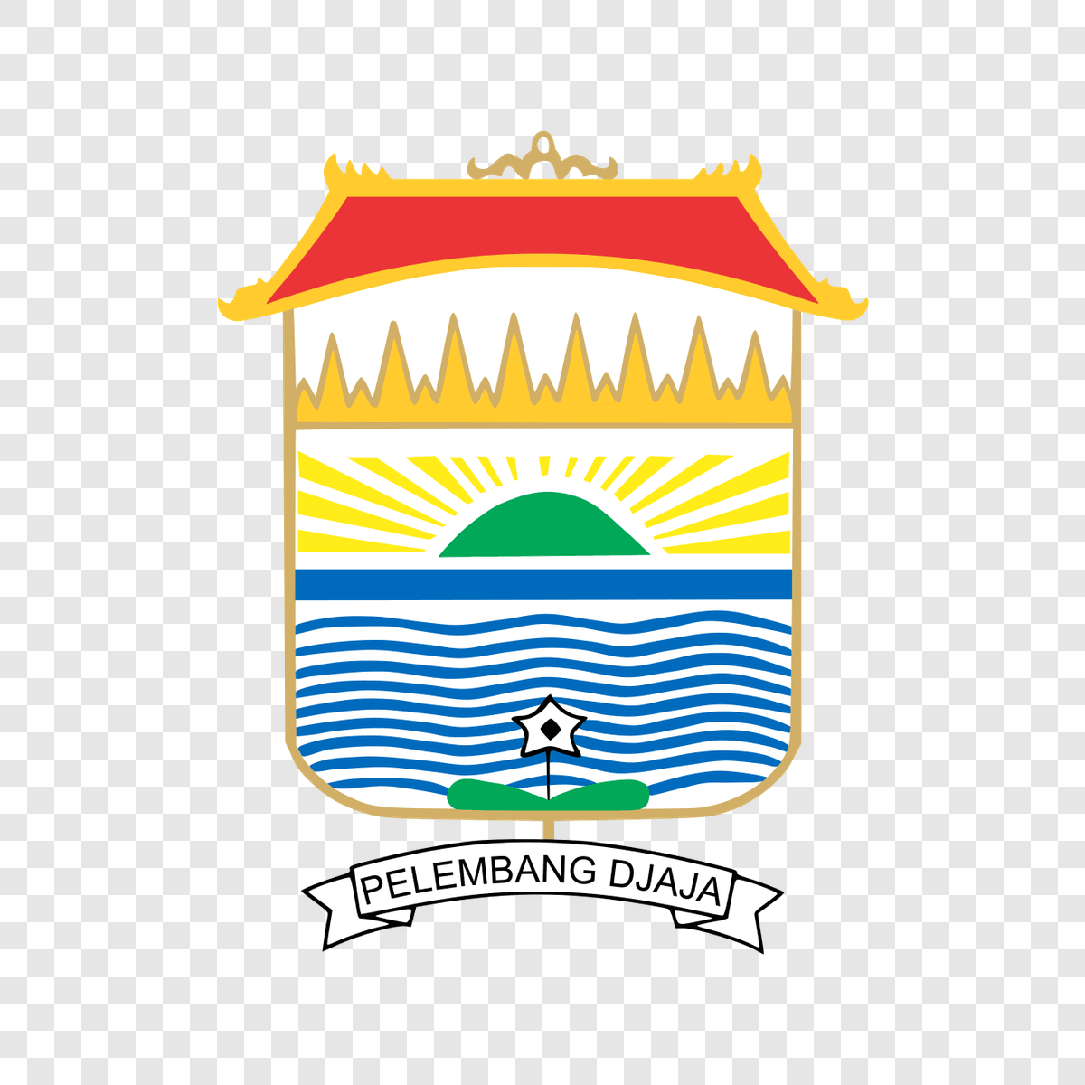 Logo Kota Palembang PNG transparan