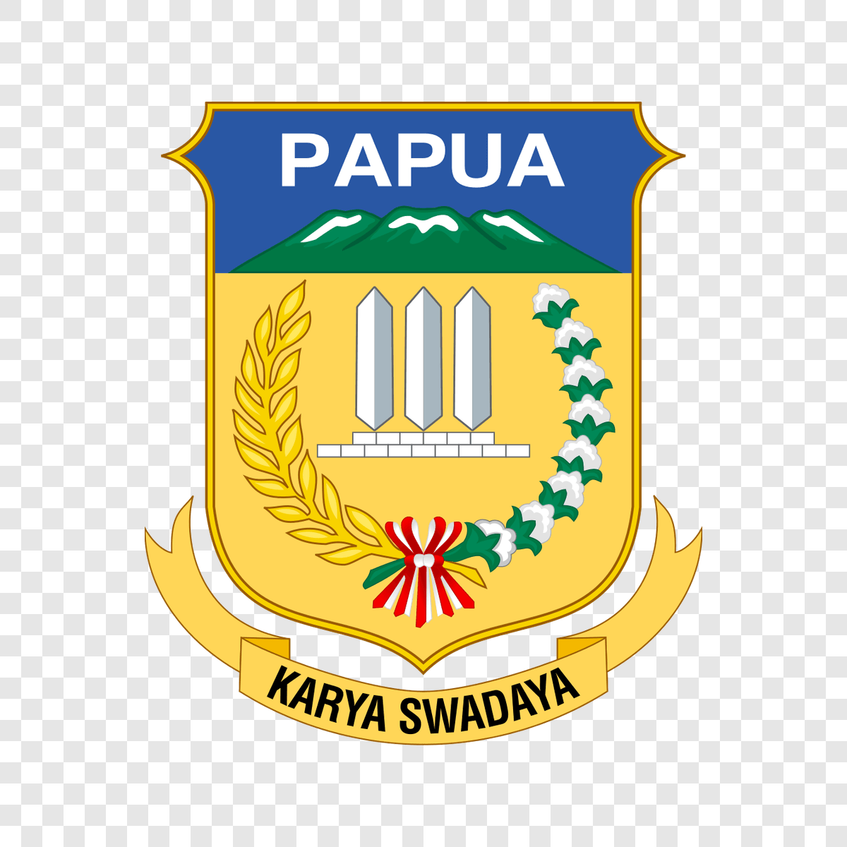 Papua Province logo transparent PNG