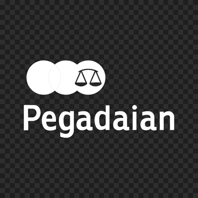 Pegadaian white logo