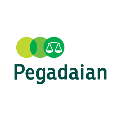 Pegadaian logo on white background