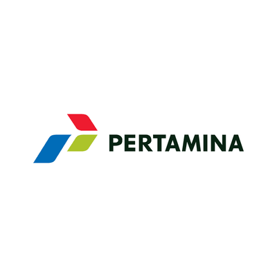 Pertamina logo on white background