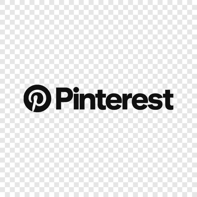 Pinterest black logo