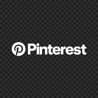 Pinterest white logo