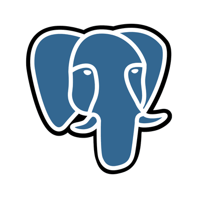 PostgreSQL logo on white background