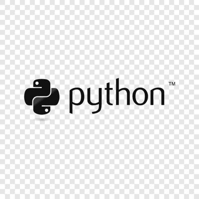 Python black logo