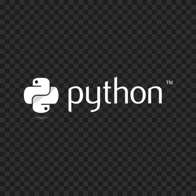 Python white logo