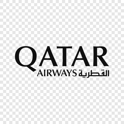 Qatar Airways black logo