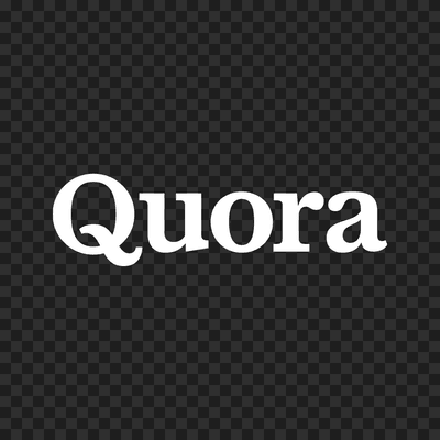 Quora white logo