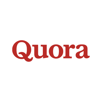Quora logo on white background