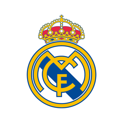 Real Madrid logo on white background
