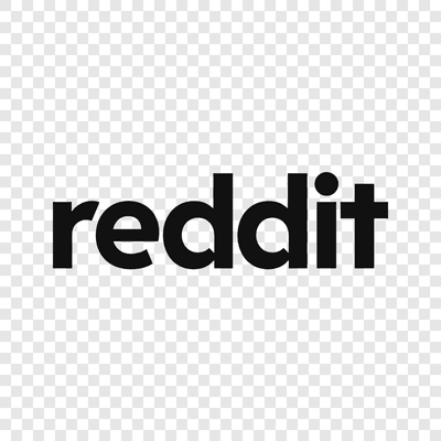Reddit black logo