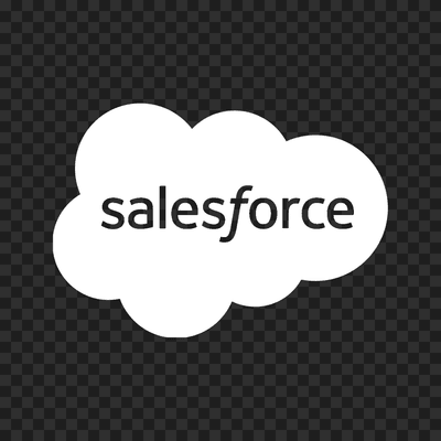 Salesforce white logo