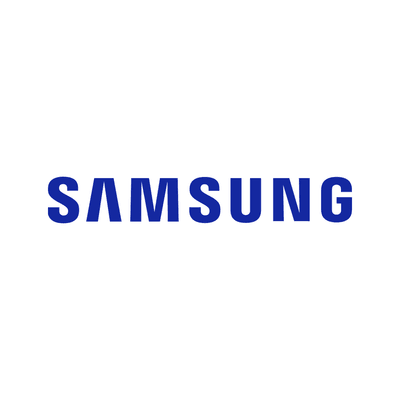 Samsung logo on white background