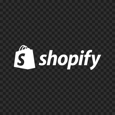 Shopify white logo