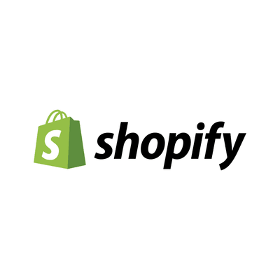 Shopify logo on white background