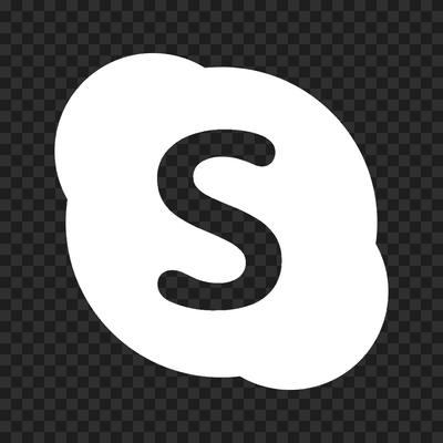 Skype white logo