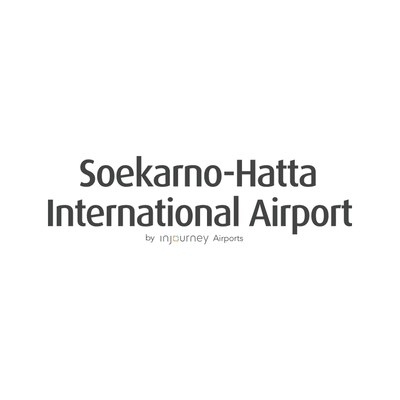 Soekarno Hatta International Airport logo on white background