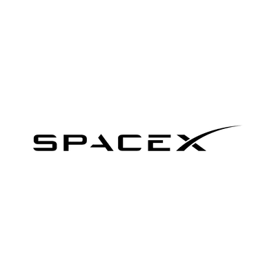 SpaceX logo on white background