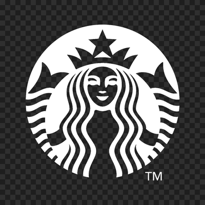Starbucks white logo