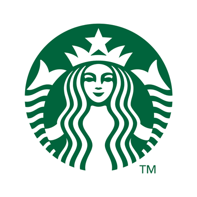 Starbucks logo on white background