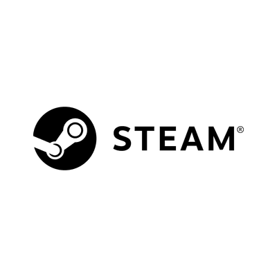Steam logo on white background