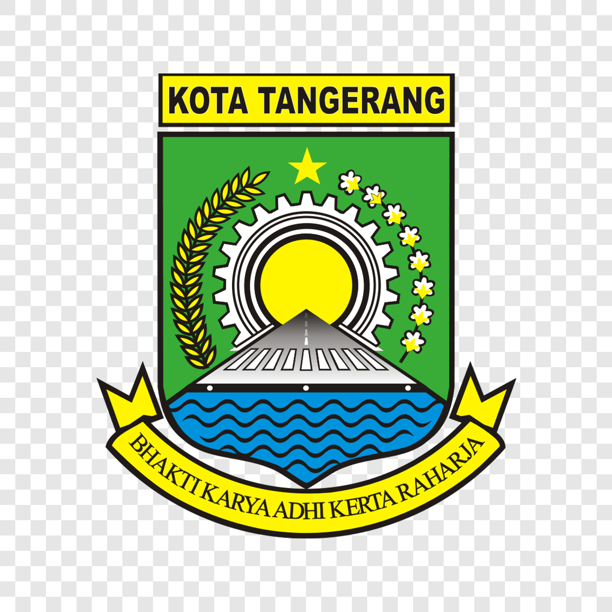 Tangerang City logo transparent PNG