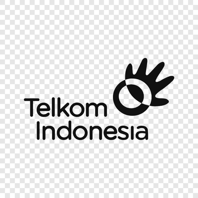 Telkom Indonesia black logo