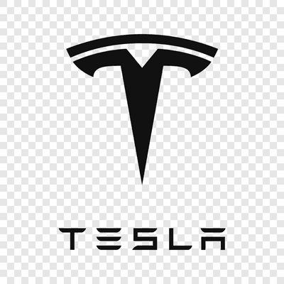 Tesla black logo