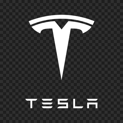 Tesla white logo
