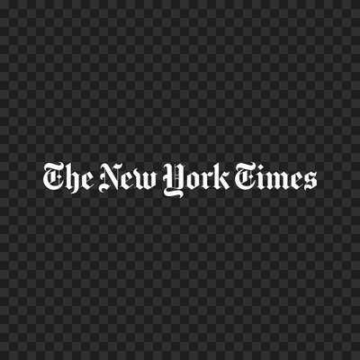 The New York Times white logo