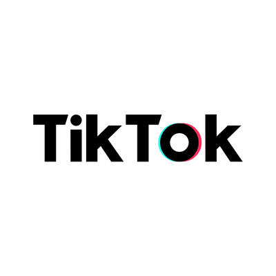 TikTok logo on white background