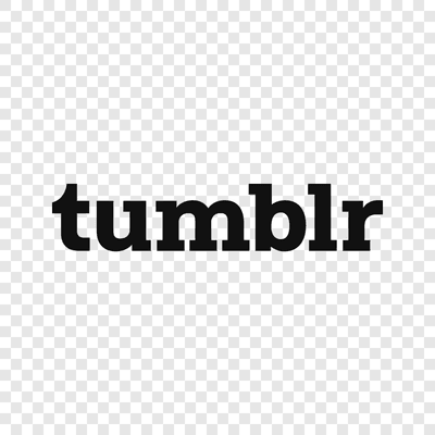 Logo Tumblr hitam