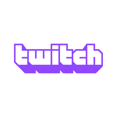 Twitch logo on white background