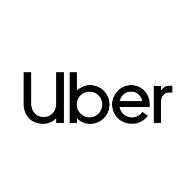 Uber logo on white background
