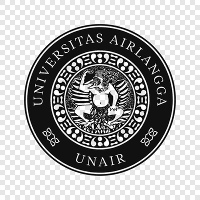 Universitas Airlangga (UNAIR) black logo