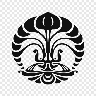 Universitas Indonesia (UI) black logo