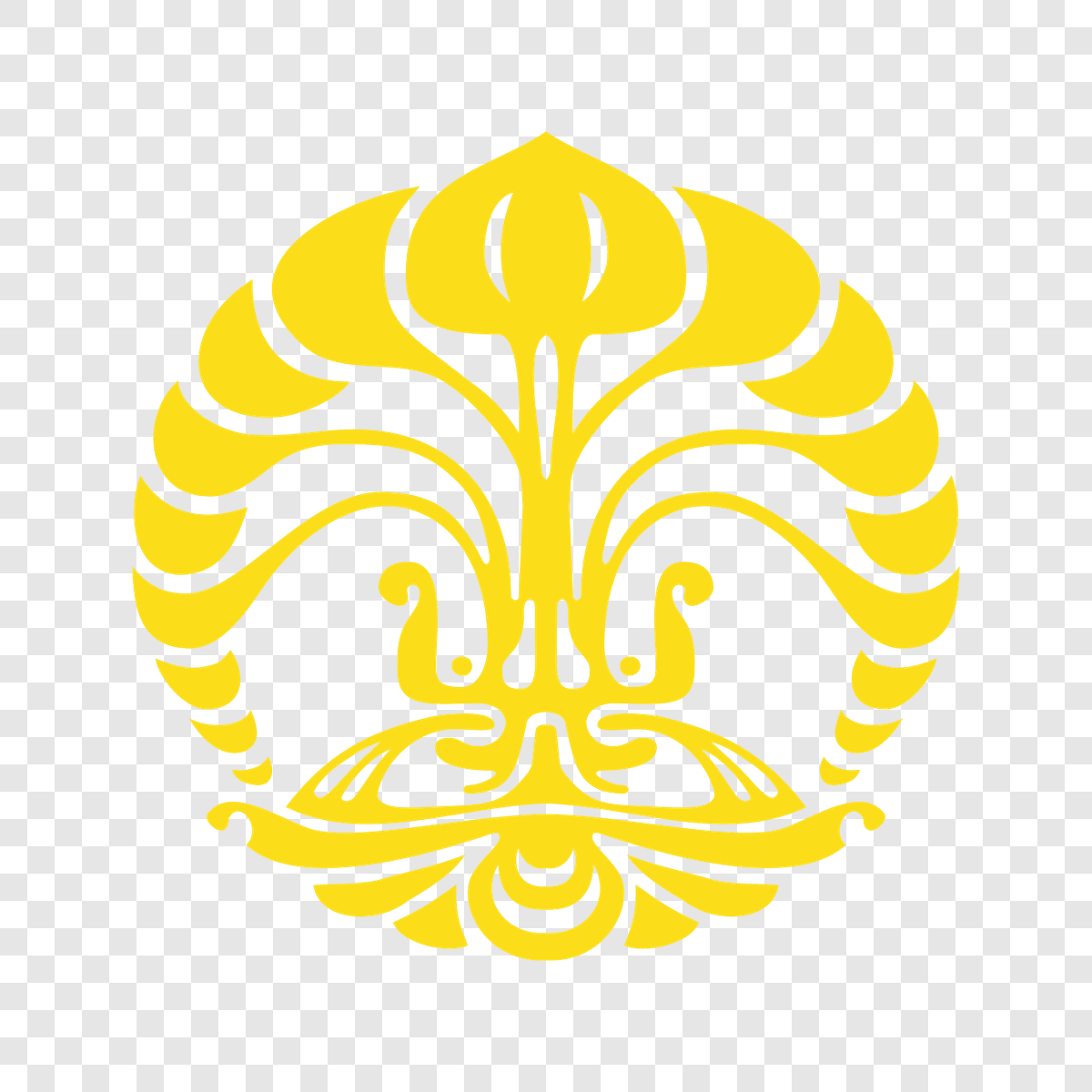 Universitas Indonesia (UI) logo transparent PNG