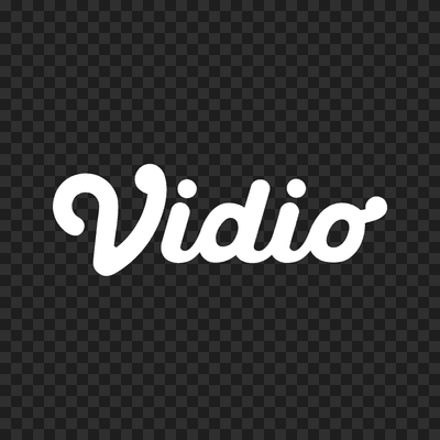 Vidio white logo