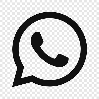 WhatsApp black logo