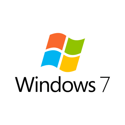 Windows 7 logo on white background