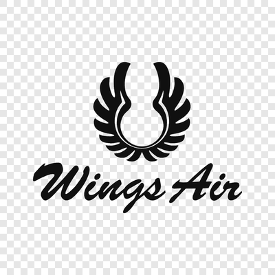 Wings Air black logo
