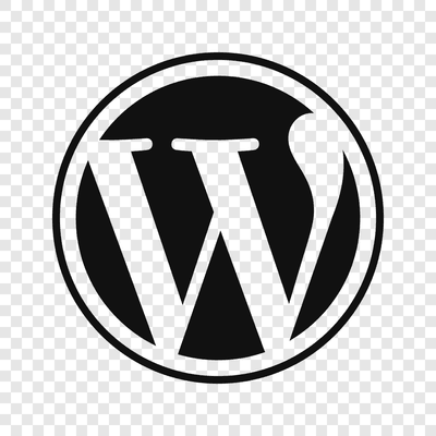 WordPress black logo