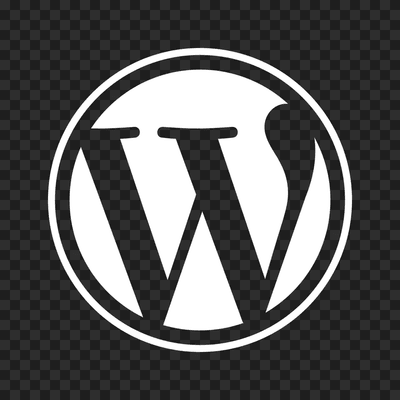 WordPress white logo